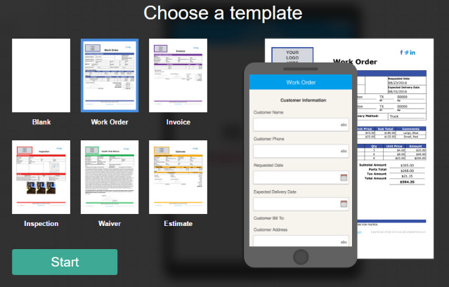 Mobile Form Templates