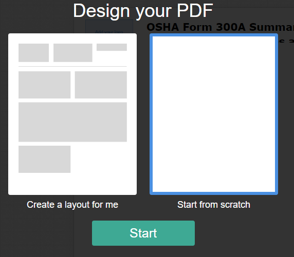 Design your PDF
