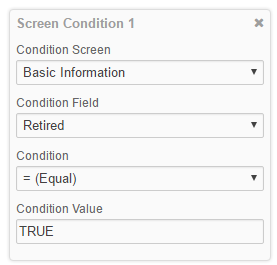 Screen Conditions