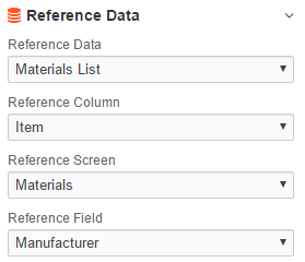 Reference Data Mapping