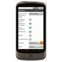Android (2.0+): Daily Home Healthcare Notes Form - Deluxe™ Mobile App (Example 2)