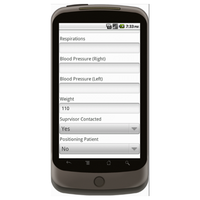 Android (2.0+): Daily Home Healthcare Notes Form - Deluxe™ Mobile App (Example 3)