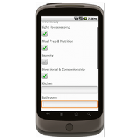 Android (2.0+): Daily Home Healthcare Notes Form - Deluxe™ Mobile App (Example 4)