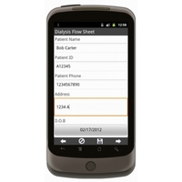 Android: Dialysis Flow Sheet Mobile App (Example 1)
