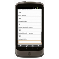 Android: Dialysis Flow Sheet Mobile App (Example 4)