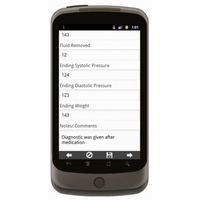 Android: Dialysis Flow Sheet Mobile App (Example 5)