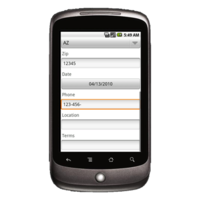 Android Device: Deluxe 248 - Locksmith Work Order Example 1