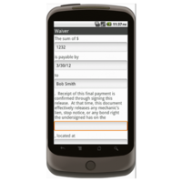 Android: Conditional Waiver and Release of Lien Upon Final Payment - Construction Forms for Contractors Mobile App (Example 2)