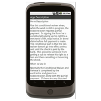 Android: Conditional Waiver and Release of Lien Upon Final Payment - Construction Forms for Contractors Mobile App (Example 4)