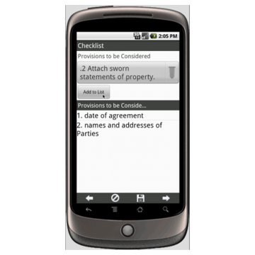 seperation of agreement example
