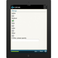 iPhone or iPad (iOS): Medical History Mobile App (Example 3)