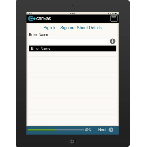 Visitor Sign In/Sign Out Sheet Form Mobile App iPhone, iPad, Android