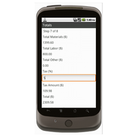 Android (1.5 - pre1.6): Work Order - Deluxe 6544 Mobile App (Example 1)