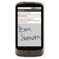 Android (1.5 - pre1.6): Landscaping Work Order - Deluxe 6570 Mobile App (Example 5)