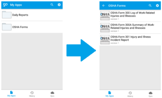 Canvas Mobile App - OSHA Forms