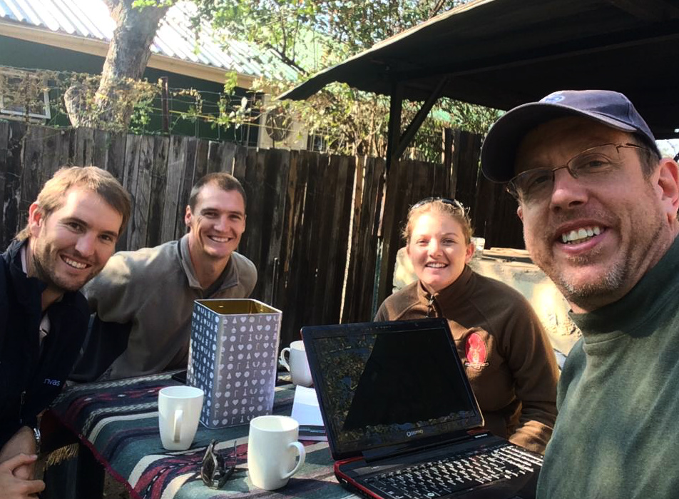 Canvas CEO James Quigley with Sabi Sand team