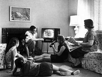 Families Are Happy When the TV Works