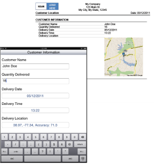 iPad GPS Capture Example