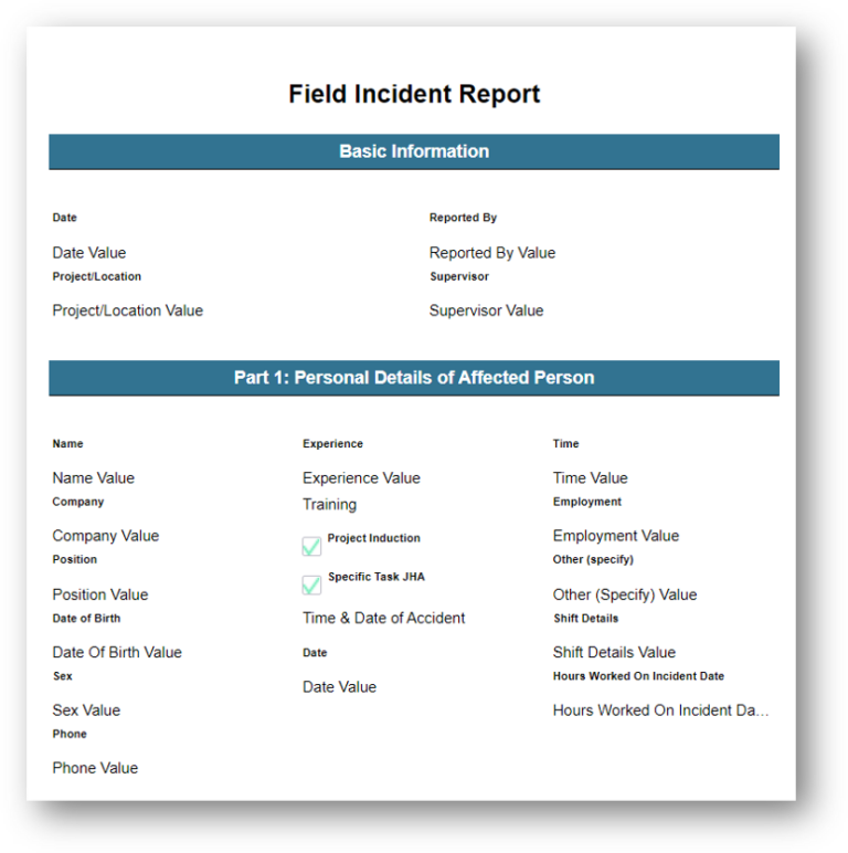 Incident Report Examples Templates GoCanvas Incident Report Examples Templates GoCanvas