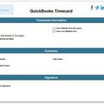 quickbooks timesheet form template