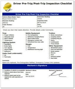 checklist form template